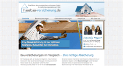 Desktop Screenshot of hausbau-versicherung.de