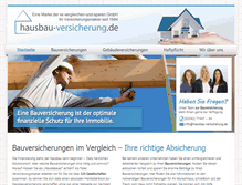 Tablet Screenshot of hausbau-versicherung.de